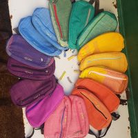 Carrousel de couleurs du coton indien